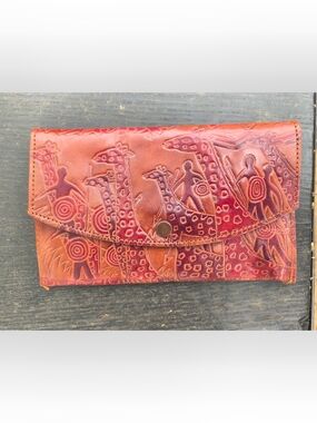 Vintage Leather Giraffe Wallet India To Wear Boho Safari